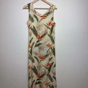 Bird of Paradise #1 Scoop Neck Slit Tank dress